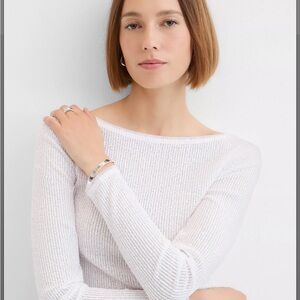 LOFT Sequin Long Sleeve Tee